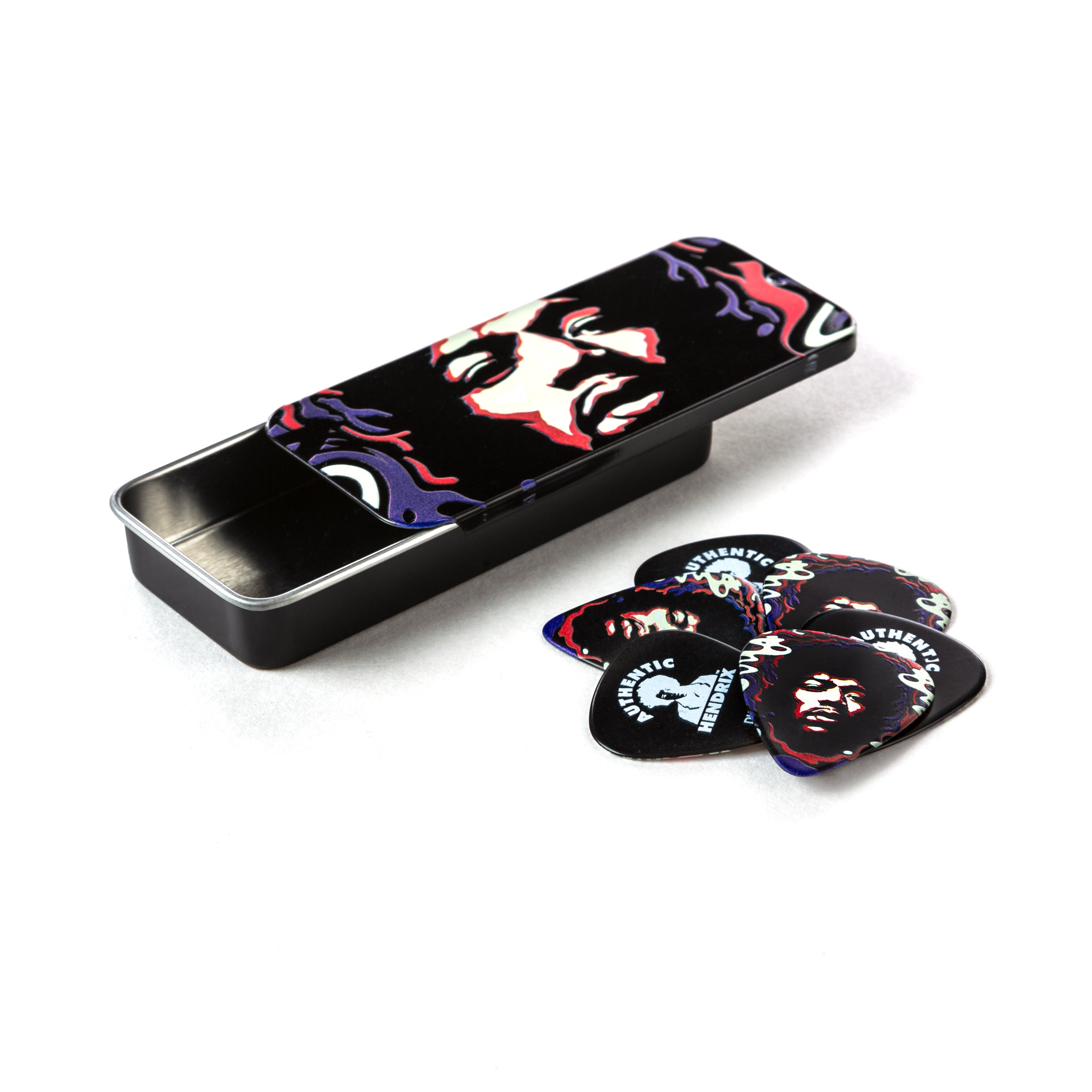 JIM DUNLOP | JT171 | Hendrix ’69 Psych Series Pick Tin. JIM DUNLOP | JT171 | Hendrix ’69 Psych Series Pick Tin.